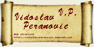 Vidoslav Peranović vizit kartica